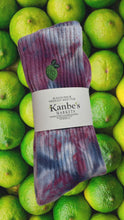 Load image into Gallery viewer, Tie-Dyed Socks with Embroidered Fruit &amp; Veggies!
