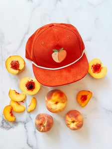 Corduroy Peach Hat